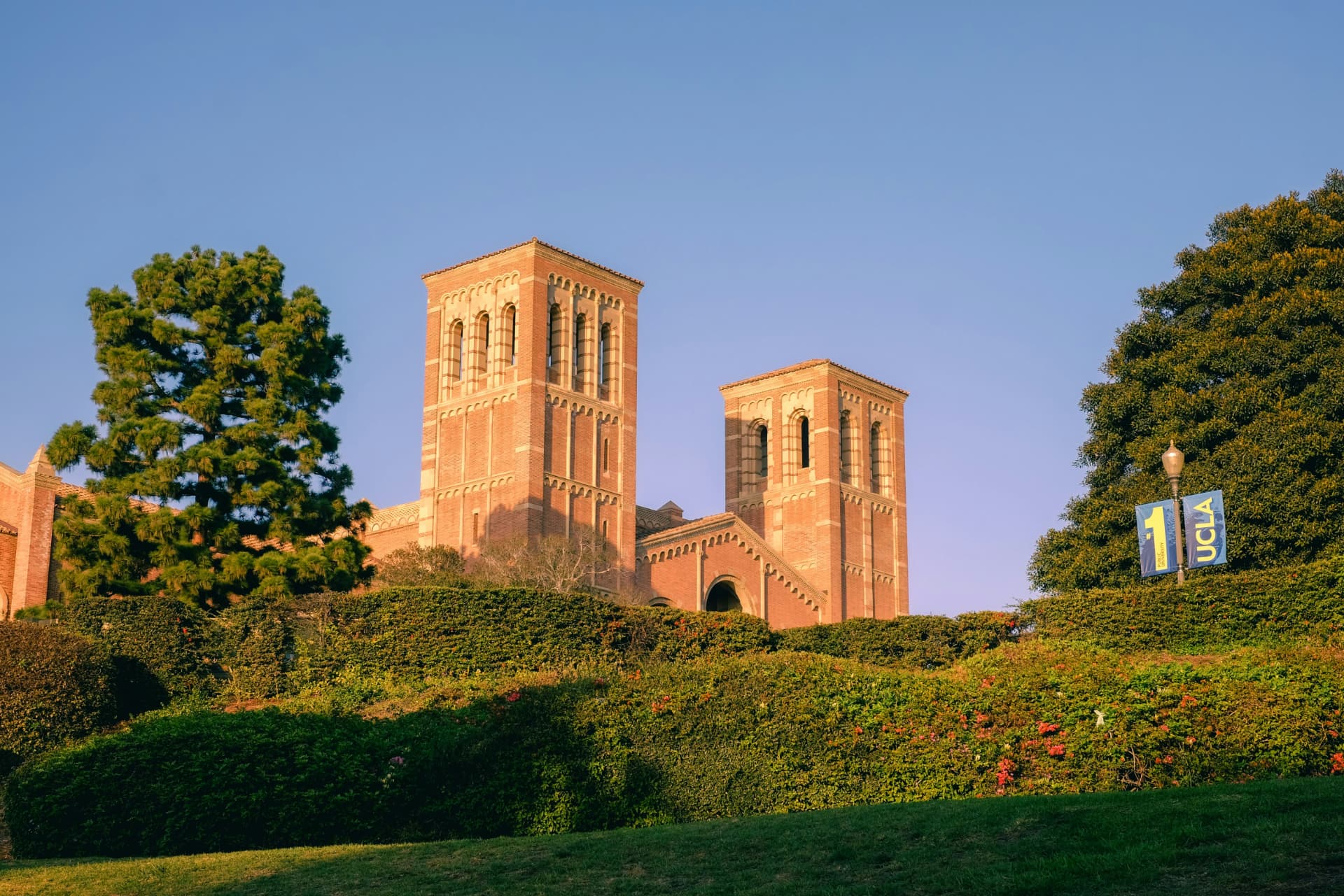 Royce Hall towers at UCLA