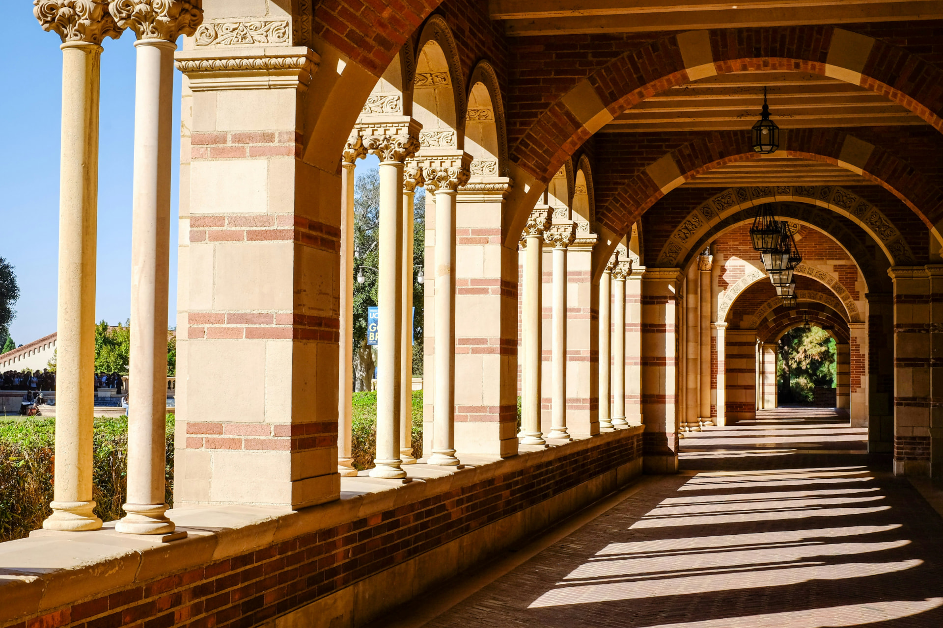 Colonnade walkway at UCLA